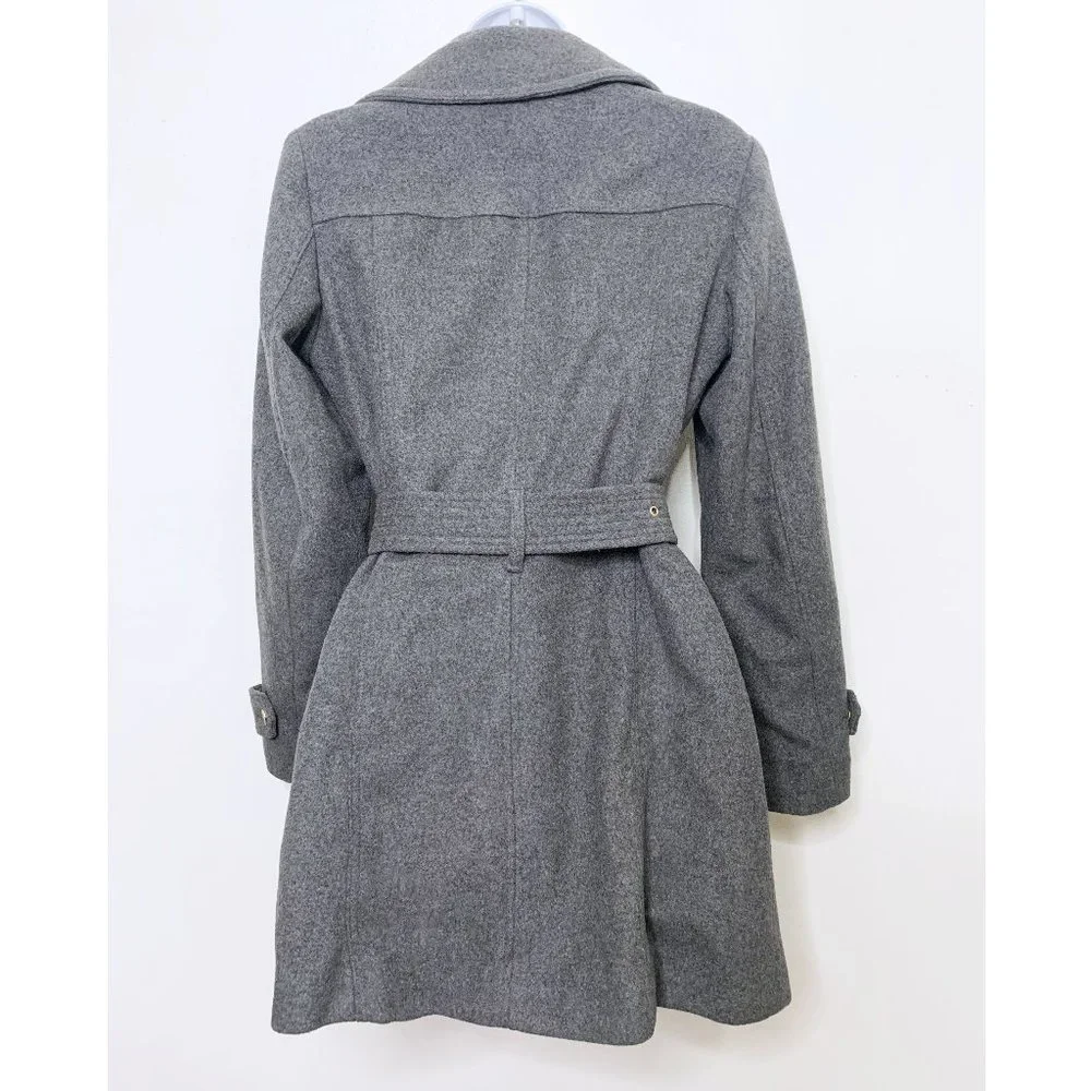 Michael Kors - Gray Zip Trench Coat - Picture 4 of 4